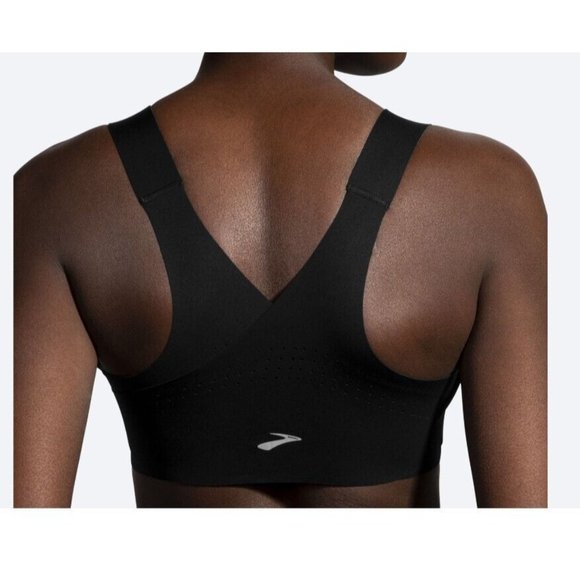 Brooks Women's Dare Zip Run Bra‎ 32CD Black NWT - Picture 2 of 2